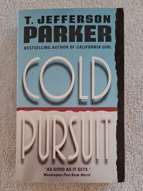 T. Jefferson Parker "Cold Pursuit" Paperback Book - Blue & Cream Cover